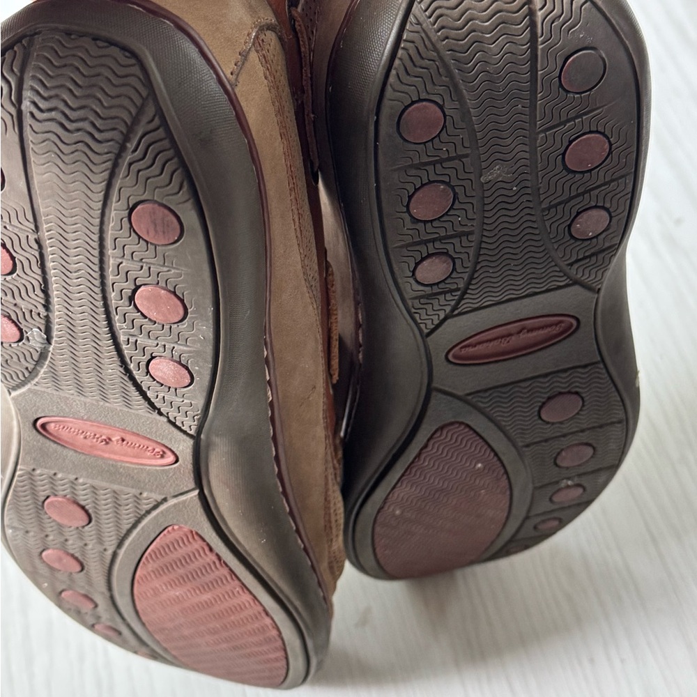 Tommy Bahama Slip On Loafers Shoes Suede Leather Tan Boat Deck Sz 12 - Picture 5 of 10